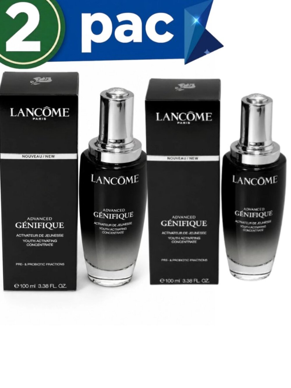 2-Pack Lancôme Advanced Génifique Youth Activating Concentrate Serum 100ml